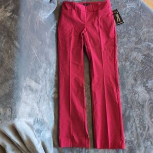 Rekucci Women's Ease into Comfort Fit Barely Bootcut Stretch Pants Red Size 6
